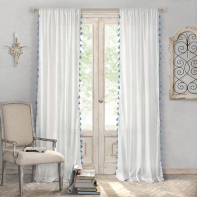 Elrene Home Fashions - Bianca Tassel Curtain Panel, 52" x 84"