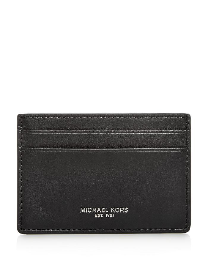 MICHAEL KORS HENRY LEATHER MONEY CLIP CARD CASE,39F8SOSD6L