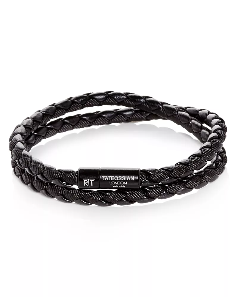 Tateossian Double Wrap Woven Bracelet