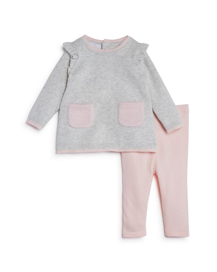Bloomie's Baby Bloomie's Girls' Knit Tunic & Leggings Set, Baby - 100% ...