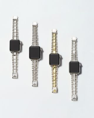 Sterling Silver Smart Caviar Apple™ Smartwatch Straps