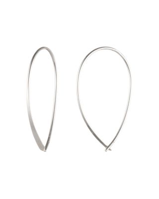 Silver-Tone Threader Drop Earrings