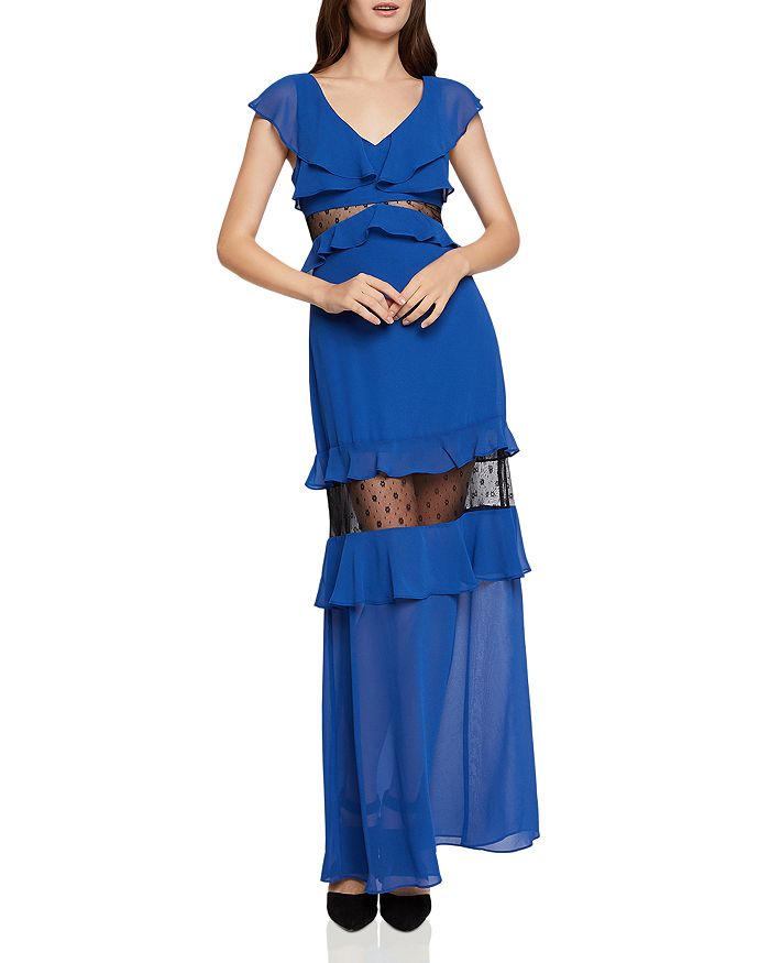 Bcbgeneration ruffle maxi dress sale