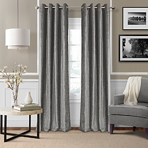 Elrene Home Fashions Victoria Velvet Window Panel, 52 X 84 In Silver