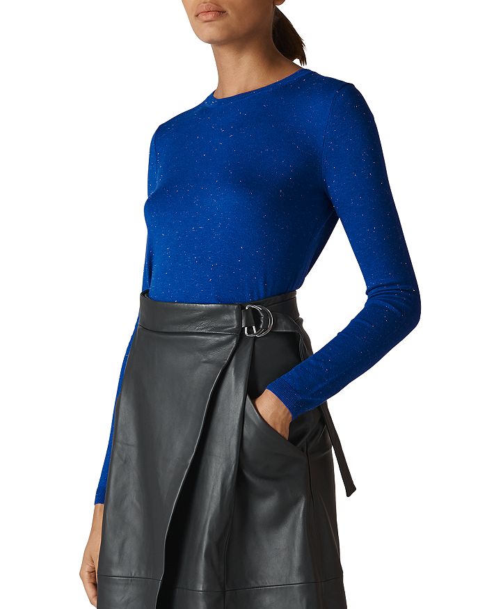 Whistles Annie Sparkle Knit Top Bloomingdale's