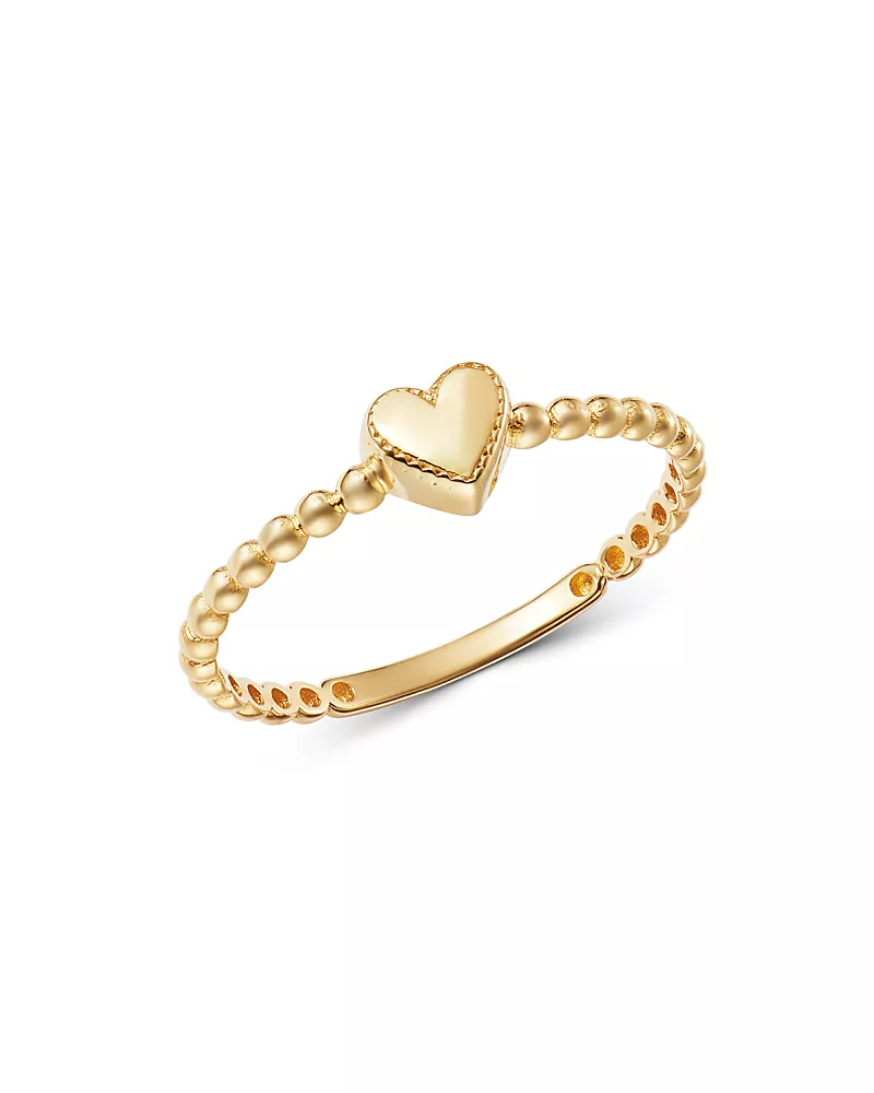Moon & Meadow 14K Yellow Gold Heart Ring - Exclusive