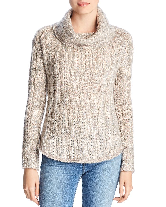 Three Dots Three Dot Melange Cowl-Neck Sweater | Bloomingdale's