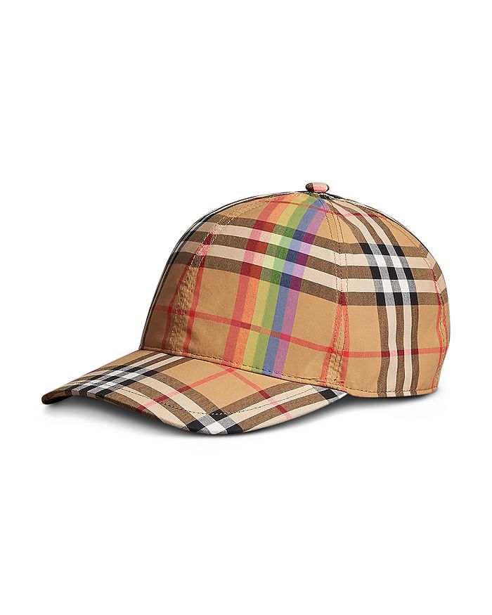 Burberry Rainbow Vintage Check Baseball Cap | Bloomingdale's