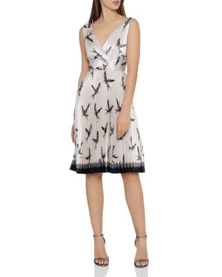 reiss bird print dress