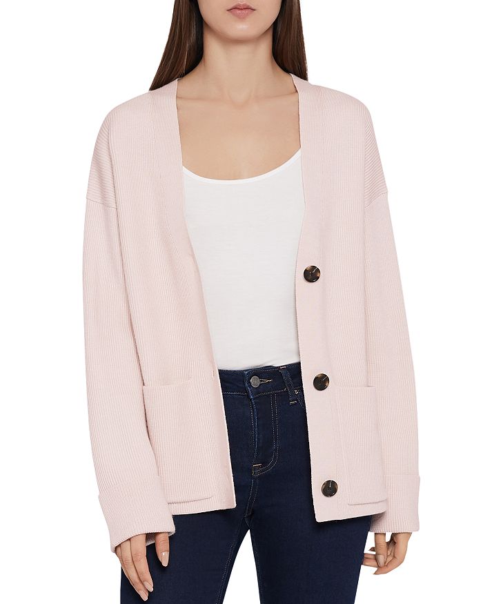 REISS Jessie Ribbed Cardigan Bloomingdale s