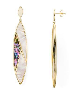 argento vivo mother of pearl earrings