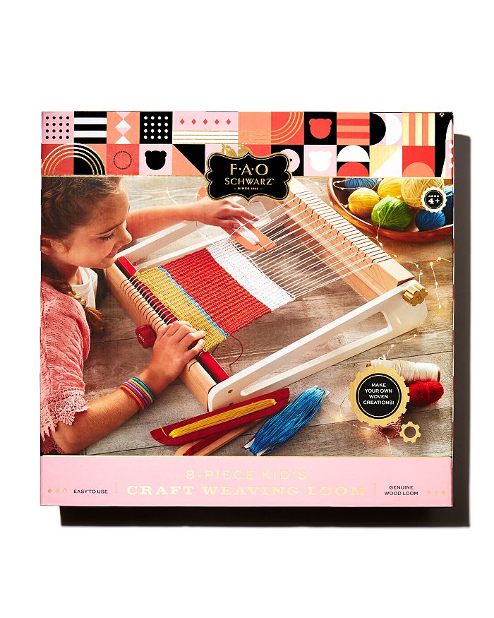 FAO Schwarz 8-Piece Kids' Multi Craft Weaving Loom