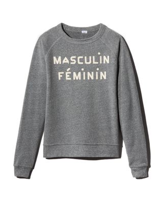 Clare V : Sweatshirt : Grey Masculin Féminin — ALCHEMY MARIN