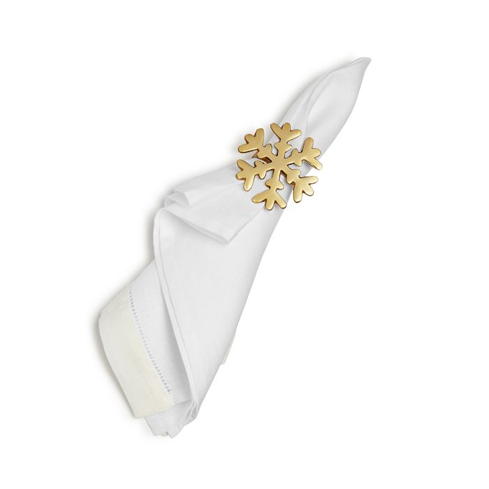 Aman Imports Snowflake Napkin Rings, Set of 4 100 Exclusive Bloomingdale's