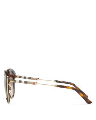 小物 Burberry Sunglasses Brown Gradient Check BURBERRY Sunglasses BE 4348 396673 Cooper Brown Check Dark
