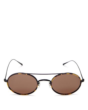Oliver Peoples Women's Shai Brow Bar Oval Sunglasses, 48mm | Bloomingdale's