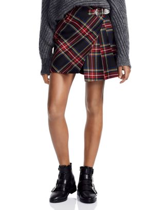maje asymmetric plaid shirt dress Maje Blue/Black Plaid Short Sleeve Maxi Dress size 3 – Mine & Yours main image 1