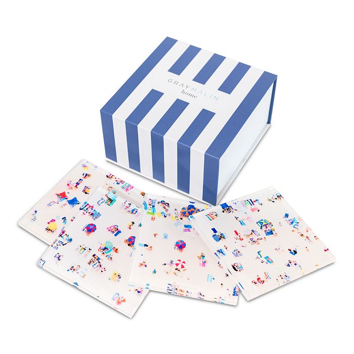 Gray Malin Bondi Beach 4Piece Coaster Set Bloomingdale's