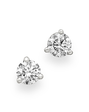 Bloomingdale's Certified Diamond Stud Earrings in 18K White Gold, 0.33 ct. t.w. - 100% Exclusive