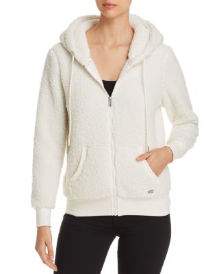 teddy fleece zip jacket