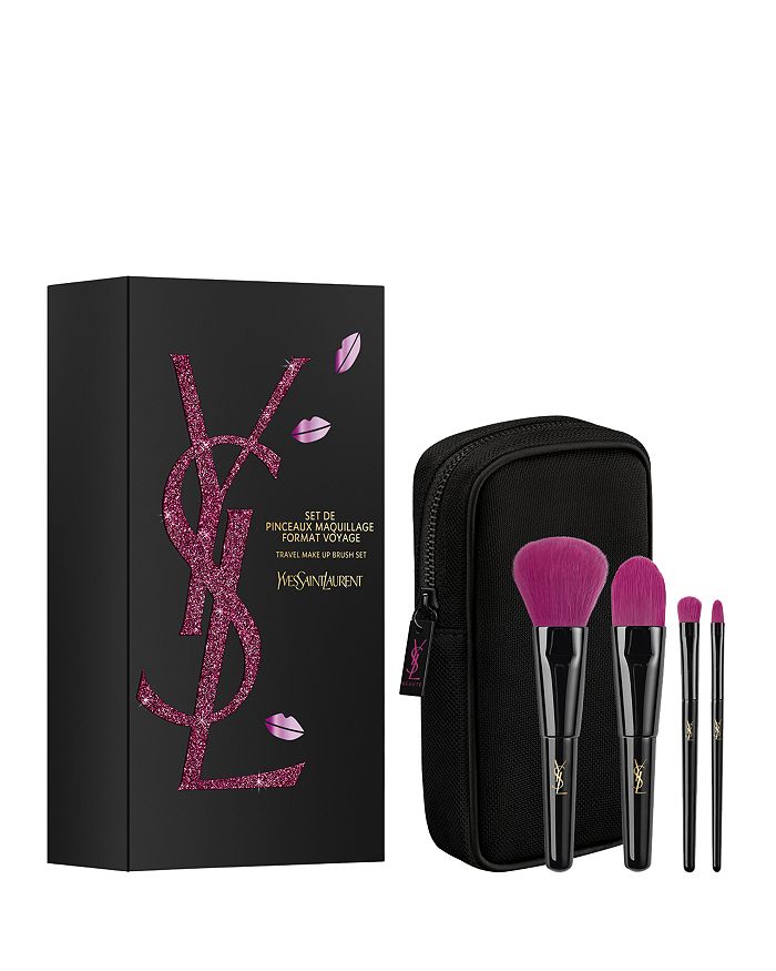 Yves Saint Laurent, Makeup, Ysl Makeup Bundle With Glossy Black Makeup  Pouch
