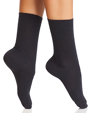 Shop Falke Soft Merino Blend Socks In Dark Navy