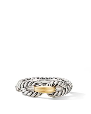 Cable Loop Ring with 18K Gold
