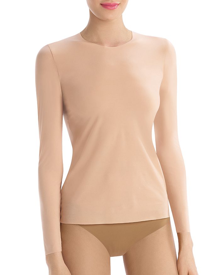 Commando Whisper Long Sleeve Tee In Beige