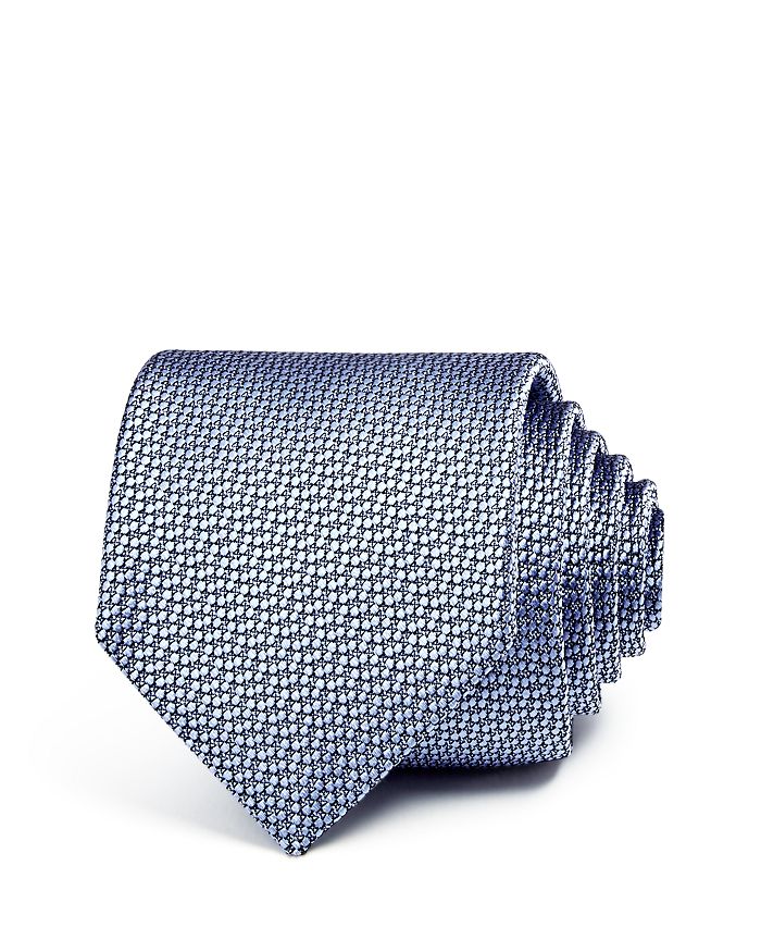 Ledbury Carberry Floral Texture Skinny Tie In Blue