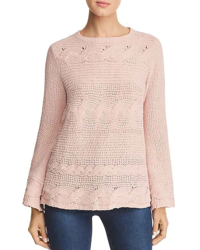 Heather B Chenille Cable-Knit Sweater | Bloomingdale's