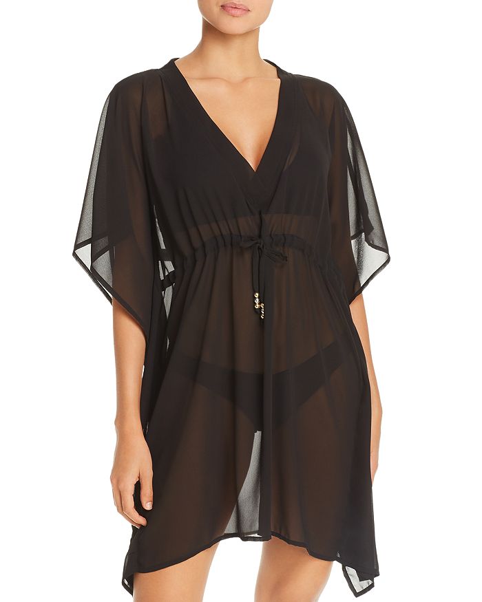ECHO SOLID CLASSIC BUTTERFLY SWIM COVER-UP,EB0115