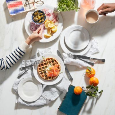 Melamine Lastra White Dinnerware