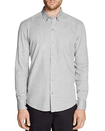 WRK Reworked & Dotted Regular Fit Button-Down Shirt | Bloomingdale's