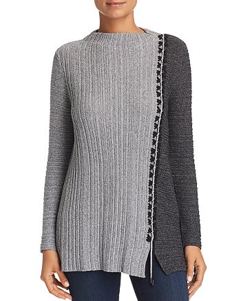 NIC and ZOE NIC+ZOE Side Stitch Color Block Sweater | Bloomingdale's