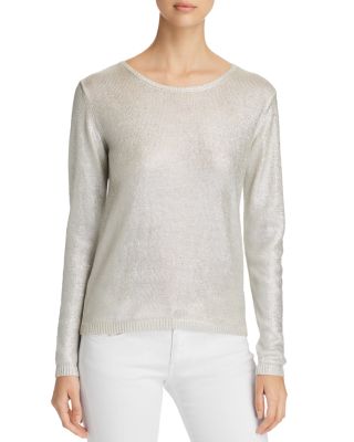 Majestic Filatures - Long-Sleeve Metallic Sweater