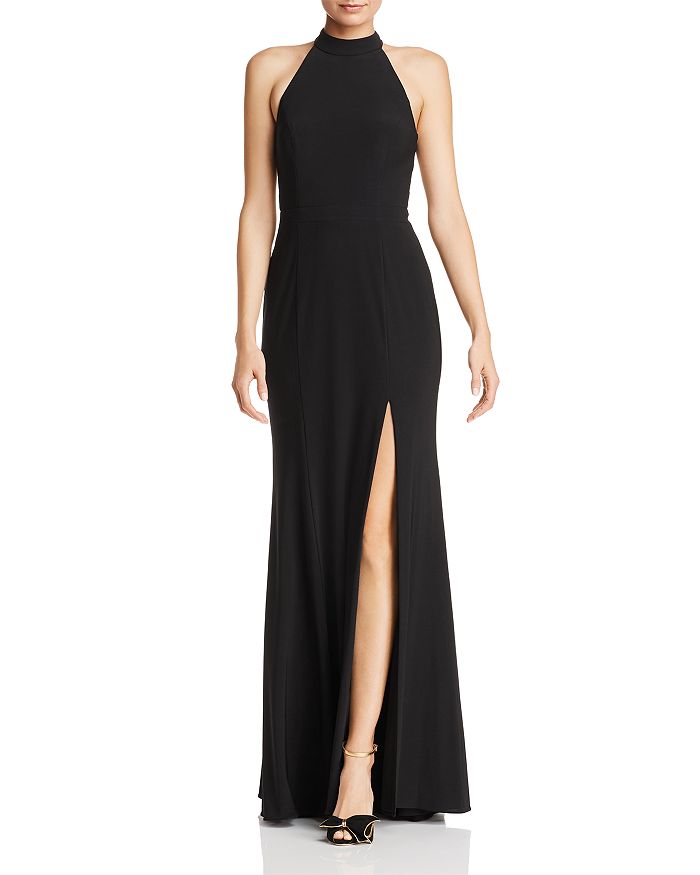 Avery G Cutout Mock-Neck Gown | Bloomingdale's