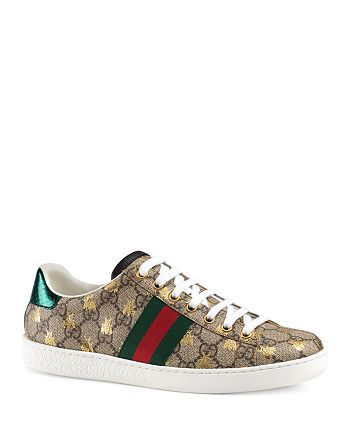 Gucci Women's Ace GG Supreme Sneaker with Bees | Bloomingdale's