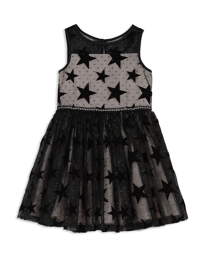 White mesh deals star dress