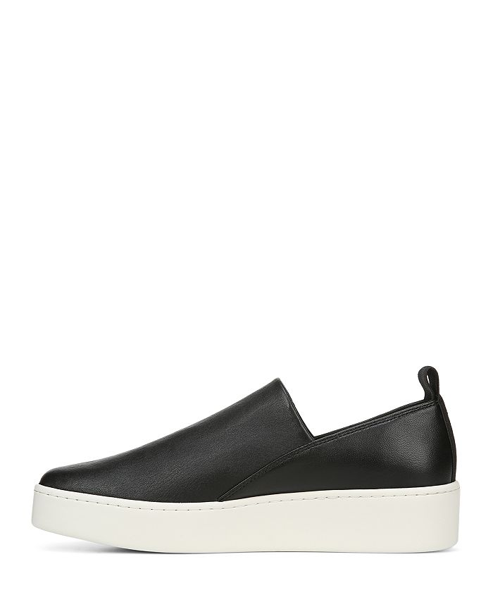 Vince Women's Saxon Leather Platform Sneakers In Black Thin Stretch Nappa | ModeSens