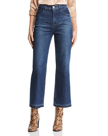 J Brand Joan Crop Wide-Leg Jeans in Cosmic | Bloomingdale's