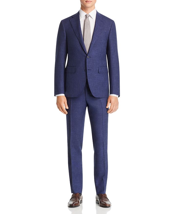 Canali Capri Melange Solid Slim Fit Suit - 100% Exclusive In Navy