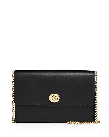 COACH Small Turn-Lock Leather Crossbody | Bloomingdale's