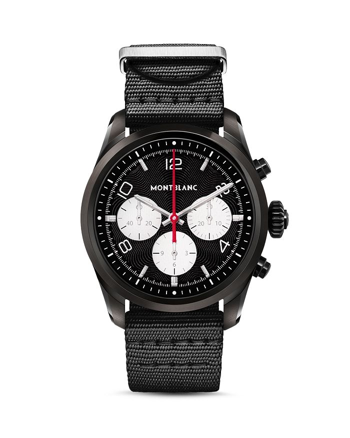 Montblanc Summit 2 Smartwatch, 42mm In Black Steel/nylon