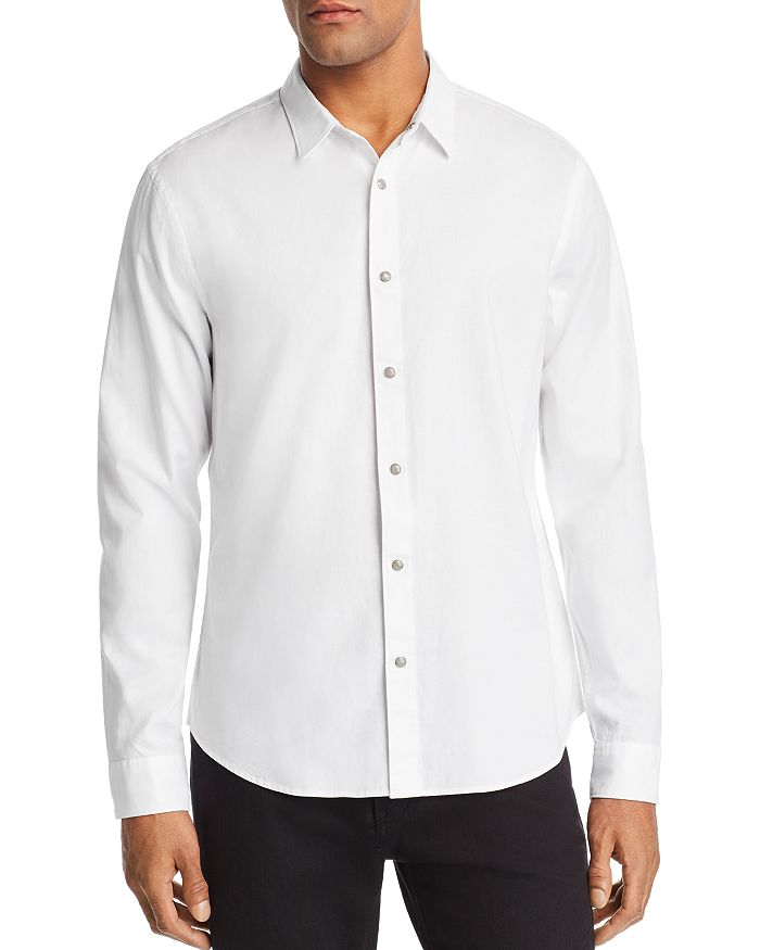 John Varvatos Star USA Clean Snap-Front Regular Fit Oxford Shirt ...