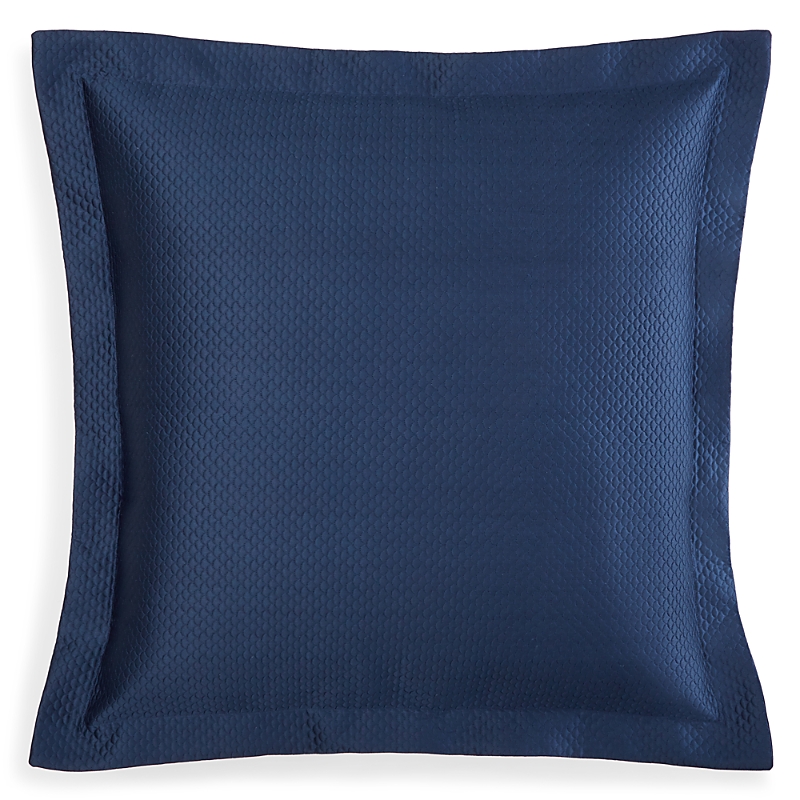 Matouk Alba Quilted Euro Sham In Navy