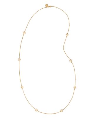 tory burch logo station necklace