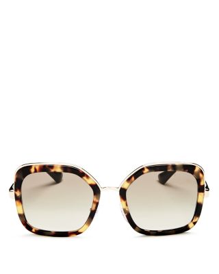 prada 54mm rectangular sunglasses