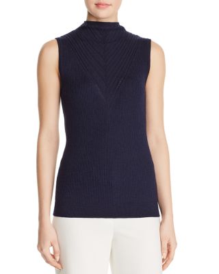 Elie Tahari Natalia Sleeveless Mock Neck Sweater Bloomingdale s