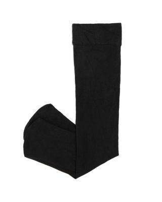 Girls' Microfiber Black Tights, 2 Pack - Baby