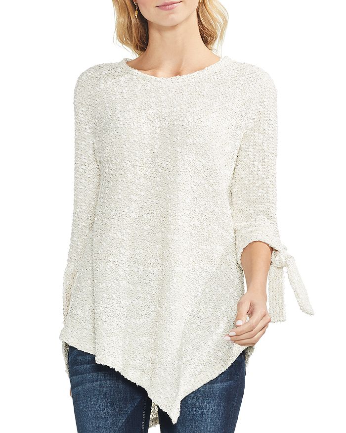 VINCE CAMUTO Textured Asymmetric Sweater | Bloomingdale's